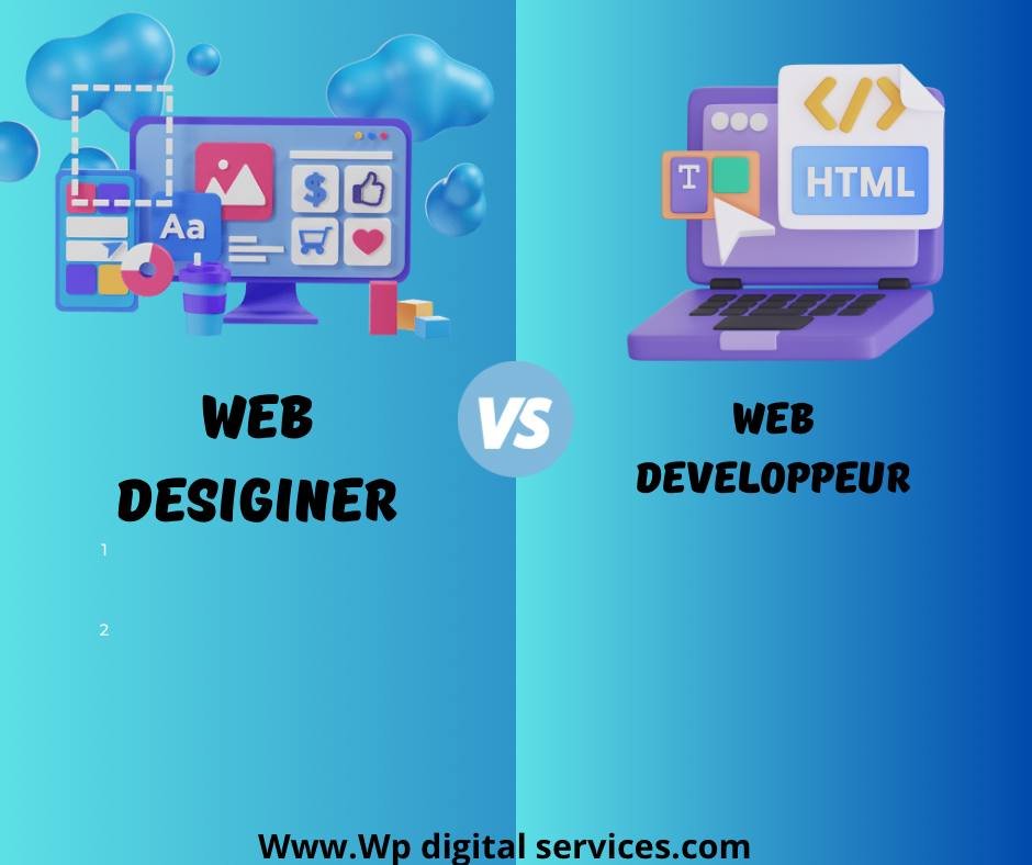 Read more about the article Comprendre la Différence Cruciale entre un Web Designer et un Web Développeur